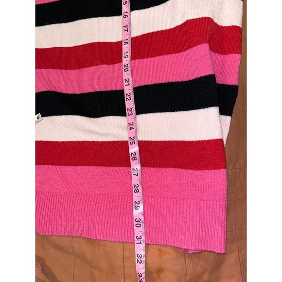 NWT Lane Bryant Pink Striped Pullover V-neck Long Tunic Women's Plus Size 22/24 - Picture 9 of 11